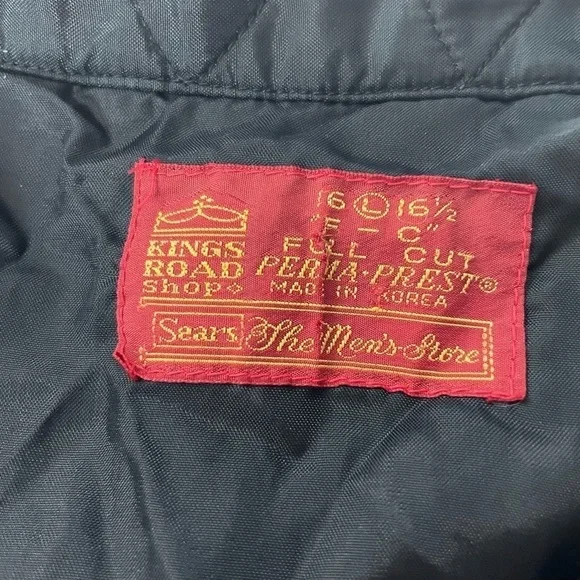 Sears King Road Plaid Button-Down Shirt – Size 16-16.5 (L), Unisex - Picture 7 of 9